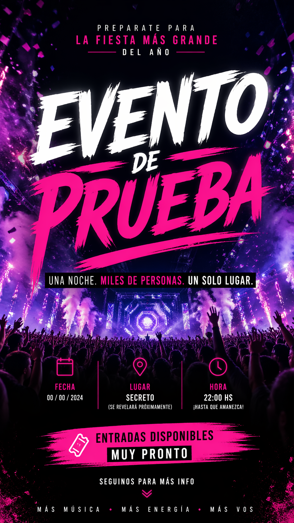 Evento para pruebas